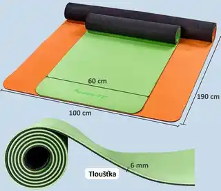 Movit Czerwona Mata Tpe 190x60x0,6cm Do Ćwiczeń Jogi