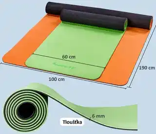 Movit Mata do ćwiczeń Yoga, 190 x 100 cm, ciemnoniebieska