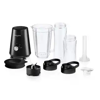 Mozano Blender personalny M01 Czarny Sportowy plus 2 bidony w komplecie