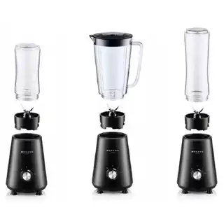 Mozano Blender personalny M01 Czarny Sportowy plus 2 bidony w komplecie