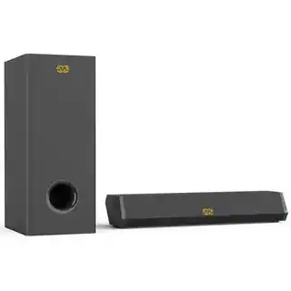 Mozos GS-BAR Soundbar komputerowy 2.1, 120W, Bluetooth, z pilotem, czarny