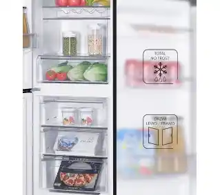 MPM 312-FF-60/D Pełny No Frost 186cm Night Inox Lodówka