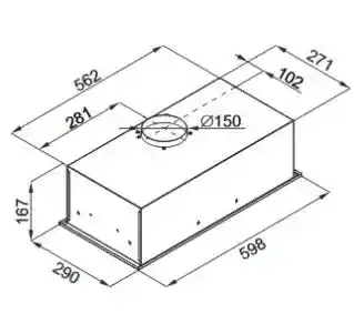 MPM 61-OW-01 Inox Okap wkład
