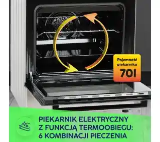 MPM 66-KGM-11 Termoobieg Rożen Kuchnia gazowo-elektryczna
