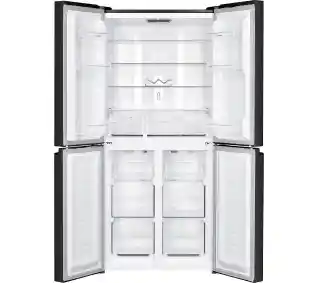 MPM SBS 434-SBF-17/D Pełny No Frost 180cm Czarne szkło Lodówka