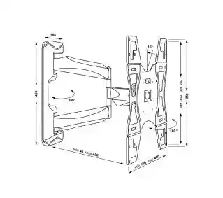 Multibrackets MB725 VESA Flexarm Full od 40 do 50 Max 35kg Uchwyt