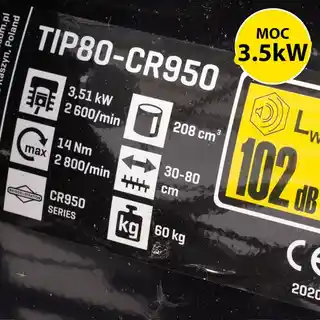 NAC Glebogryzarka spalinowa TIP80-CR950