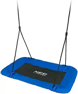Neo Sport huśtawka bocianie gniazdo prostokątna 110x70cm 150kg, ogrodowa, wytrzymała, dla dzieci i dorosłych
