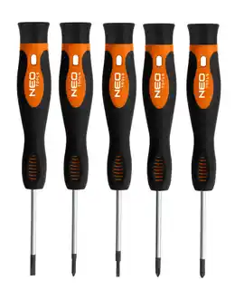 NEO TOOLS zestaw wkrętaków 84-247, PZ, TX, precyzyjne, 12 sztuk, wkładka