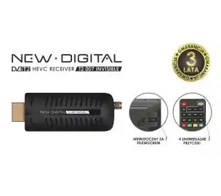 New Digital T2 007 INVISIBLE Dekoder DVB-T