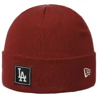 New Era czapka beanie MLB Dodgers czerwony, One Size, team cuff, Los Angeles Dodgers