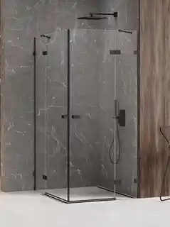 New Trendy Avexa Black kabina kwadratowa 90x90x200 cm szkło przejrzyste EXK 1613
