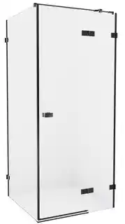 New Trendy Avexa Black kabina prostokątna 80x120x200 cm szkło przejrzyste prawa EXK 1571
