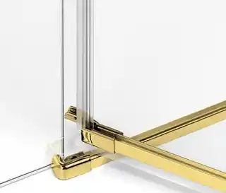 New Trendy Avexa Gold kabina kwadratowa 100x100x200 cm szkło przejrzyste prawa EXK 1759