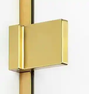 New Trendy Avexa Gold kabina prysznicowa kwadratowa 80x80x200 cm szkło przejrzyste prawa EXK 1731