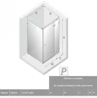 New Trendy Avexa Gold kabina prysznicowa prostokątna 100x90x200 cm szkło przejrzyste prawa EXK-1757