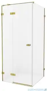 New Trendy Avexa Gold kabina prostokątna 110x90x200 cm przejrzyste lewa EXK-1871