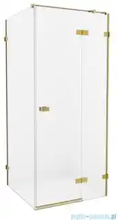 New Trendy Avexa Gold kabina prysznicowa prostokątna 120x80x200 cm szkło przejrzyste prawa EXK 1767