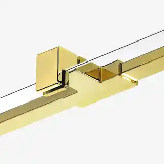 New Trendy Avexa Gold Shine kabina prysznicowa prostokątna 100x80x200 cm prawa, przejrzyste szkło, model EXK 1671