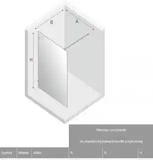 New Trendy Avexa Gold Shine kabina Walk-In 80x200 cm przejrzyste EXK-1709