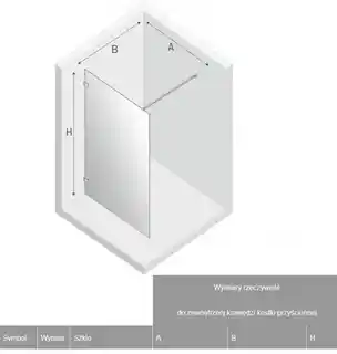 New Trendy Avexa Gold Shine kabina Walk-In 80x200 cm przejrzyste EXK-1811