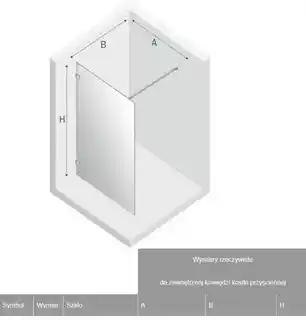 New Trendy Avexa Gold Shine kabina Walk-In 90x200 cm przejrzyste EXK-1710