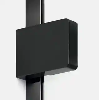 New Trendy Eventa Black Chrome kabina prysznicowa lewa 110x70 cm prostokątna czarny połysk EXK 6163