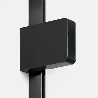 New Trendy Czarna kabina prysznicowa pięciokątna prawa 90x90 EXK-6291 Eventa Black Chrome
