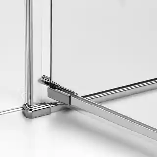 New Trendy Eventa kabina prysznicowa przyścienna lewa 100x100x200 cm szkło przejrzyste EXK 0186