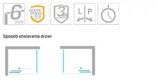 New Trendy Kabina prysznicowa prostokątna 120x90 cm szkło przejrzyste D-0090A D-0079B New Corrina