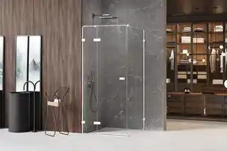 New Trendy Kabina prysznicowa biała lewa 120x90 cm EXK-2727 Avexa White