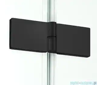 New Trendy Kabina prysznicowa kwadratowa 90x90 lewa D-0203A/D-0111B New Renoma Black
