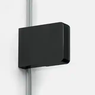 New Trendy Kabina prysznicowa podwójne drzwi uchylne 110x110 EXK-6223 Eventa Black Chrome