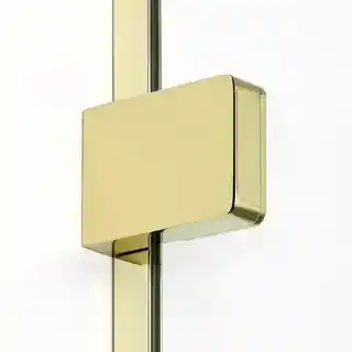Kabina prysznicowa podwójne drzwi uchylne 110x90 cm, prostokątna, szkło przejrzyste, złoty połysk, Eventa Gold Shine, model EXK-4765