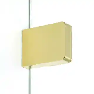 Kabina prysznicowa podwójne drzwi uchylne 110x90 cm, prostokątna, szkło przejrzyste, złoty połysk, Eventa Gold Shine, model EXK-4765
