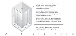 New Trendy Kabina prysznicowa podwójne drzwi uchylne 120x90 Eventa Gold Shine EXK 4770