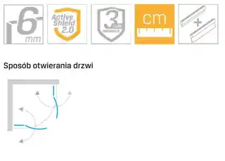 New Trendy kabina prysznicowa półokrągła 90x90 K 0419 New Soleo