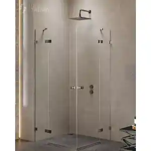New Trendy Kabina prysznicowa stal szczotkowana 110x110 EXK-3396 Avexa Gunmetal Brushed