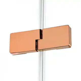 New Trendy Miedziana kabina przyścienna z bocznym wejściem 90x90 EXK-6506 Eventa Copper Shine