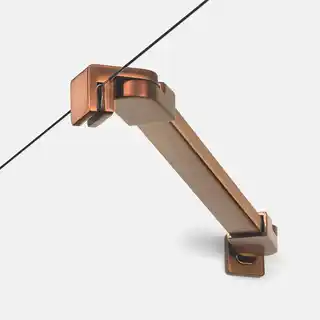 New Trendy Miedziana szczotkowana kabina prostokątna 100x110 K-2022 New Soleo Copper Brushed