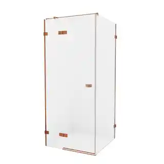 New Trendy Miedziana szczotkowana kabina prysznicowa lewa 120x120 cm EXK-3574 Avexa Copper Brushed