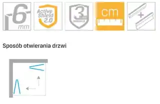 New Trendy New Soleo Black kabina prysznicowa prostokątna 100x90x195 cm przejrzyste szkło D-0236A D-0239A