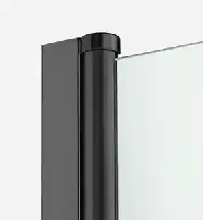 New Trendy New Soleo Black kabina prysznicowa prostokątna 80x100 cm szkło 6 mm, wspornik równoległy, wysokość 195 cm