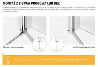 New Trendy New Soleo Black kabina prysznicowa prostokątna 80x90x195 cm szkło przejrzyste D-0230A D-0231A