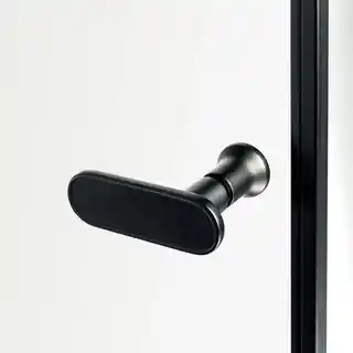 New Trendy New Soleo Black kabina prysznicowa prostokątna 90x80x195 cm prawa szkło przejrzyste D-0239A D-0114B