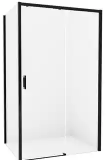New Trendy Prime Black kabina prysznicowa kwadratowa 100x100x200 cm prawa szkło przejrzyste D-0317A D-0130B