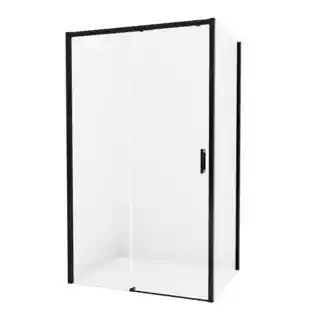 New Trendy Prime Black kabina prysznicowa prostokątna 110x80x200 cm lewa szkło przejrzyste D-0318A/D-0128B