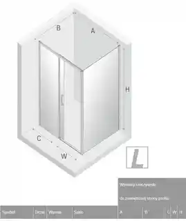 New Trendy Prime kabina prysznicowa kwadratowa 100x100x200 cm lewa szkło przejrzyste D-0298A D-0125B