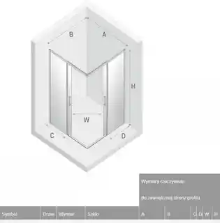 New Trendy Prime kabina prysznicowa prostokątna 120x80x200 cm szkło przejrzyste profile chrom D-0302A D-0295A