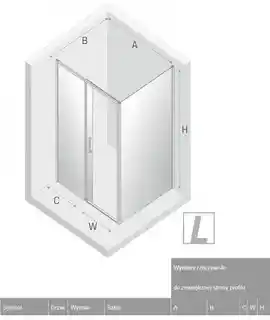 New Trendy Prime kabina prysznicowa prostokątna 120x90x200 cm lewa szkło przejrzyste D-0302A D-0124B